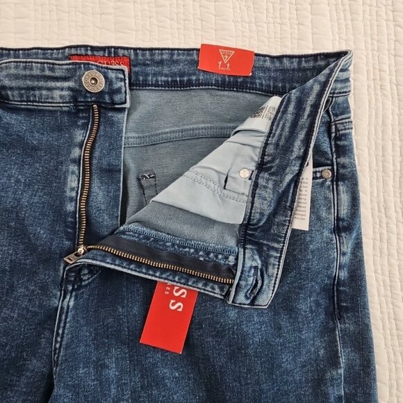 Guess Jeans Mateo Cargo Jeans Men's 36x32 Medium Wash Relaxed Fit Stretch NEW - Picture 14 of 16